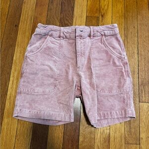 Pink Corduroy Shorts